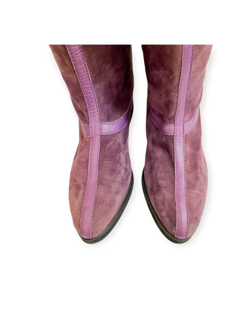Vintage Rare Kansai by Giancolombo Purple Suede Boots